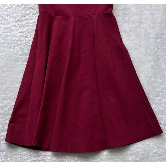 Lulus Hello World Wine Red Midi Dress, Size Medium - Picture 8 of 15